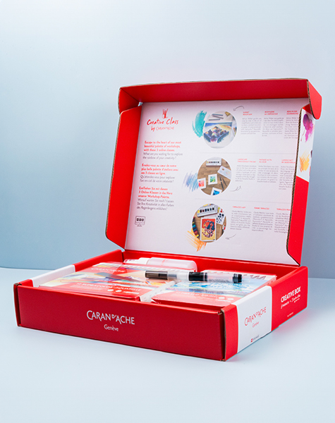 Sortiment von Produkte Creative Box + 3 Online-Kreativkurse