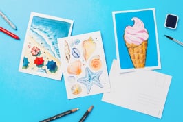 DIY-Postkarten: 3 kreative Tutorials für die Ferien