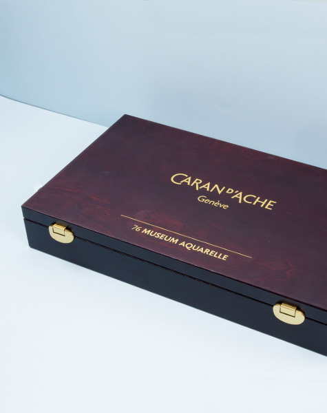 Wooden Box of 76 Colours MUSEUM Aquarelle
