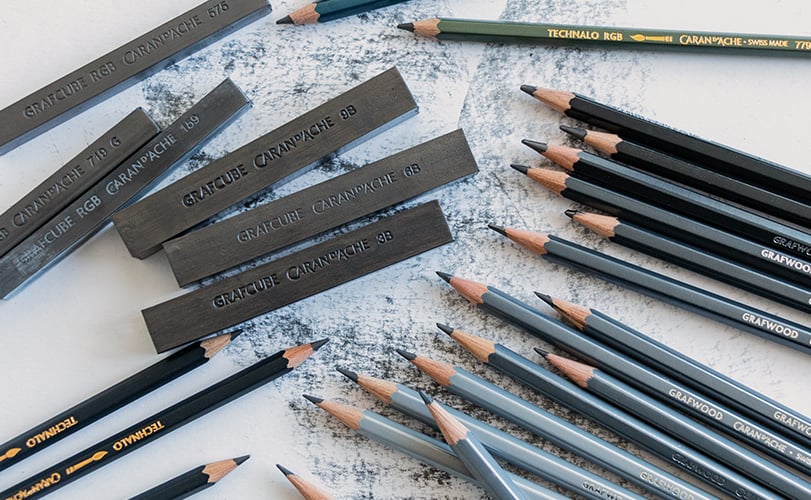 グラファイト鉛筆で描く方法