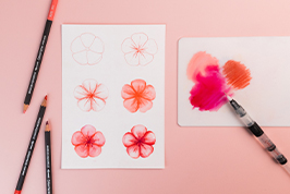 Unsere Tipps für das Malen von Blumen mit Aquarellfarben