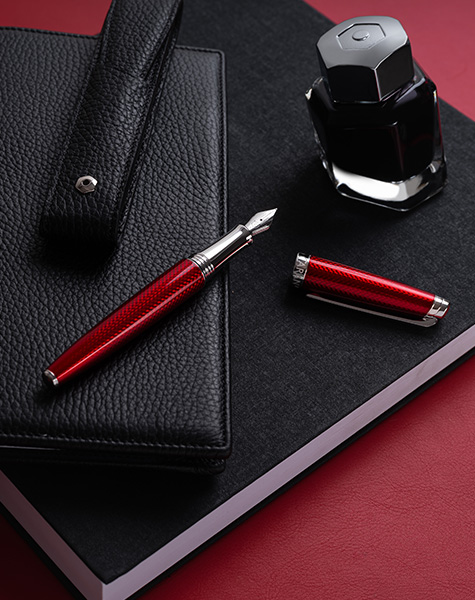 Rouge Carmin LEMAN™ SLIM Ballpoint Pen