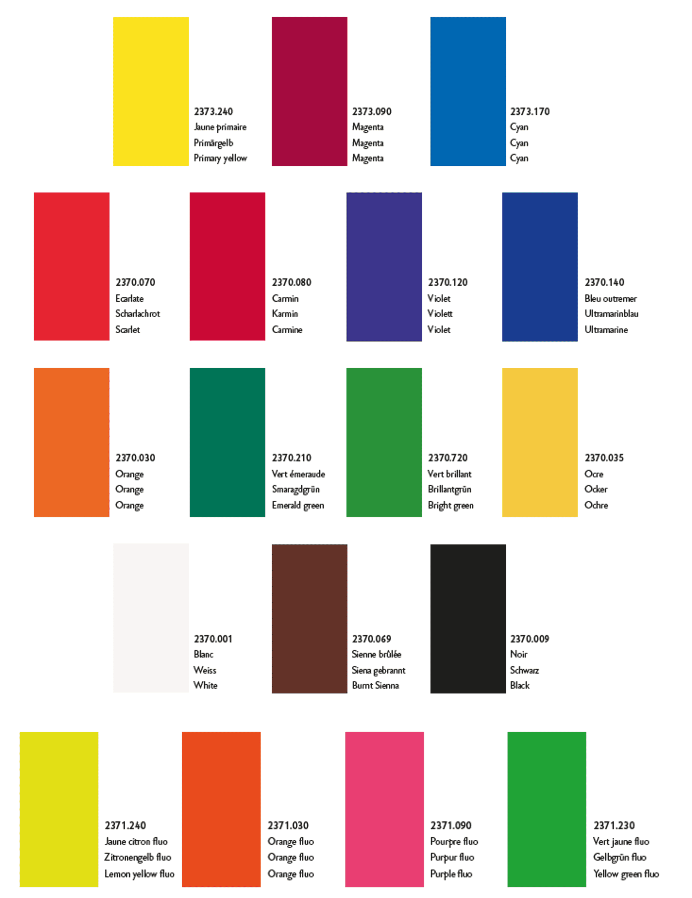 Colourchart gouache studio