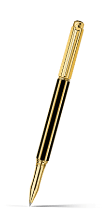 Gold-Plated VARIUS CHINA BLACK Roller Pen