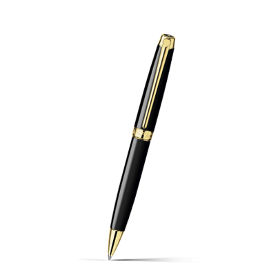 カランダッシュ レマン エボニブラック ゴールドプレート 限定】レマン エボニブラック ゴールドプレート ボールペン ブラックと