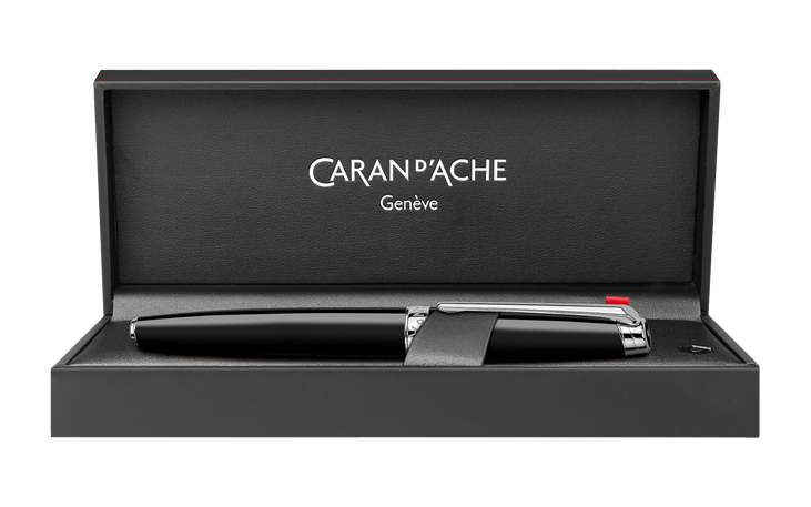 レマン エボニーブラック シルバープレート＆ロジウムコート 万年筆