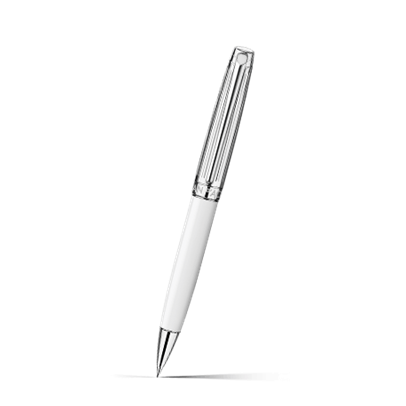 Silver-Plated, Rhodium-Coated LÉMAN BICOLOR White Mechanical
