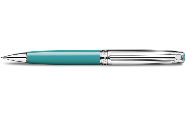 Silver-Plated, Rhodium-Coated LÉMAN BICOLOR Turquoise Mechanical