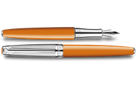 レマン バイカラー サフラン シルバープレート＆ロジウムコート 万年筆