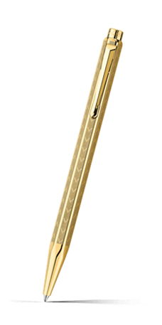 Gilded ECRIDOR CHEVRON Ballpoint Pen