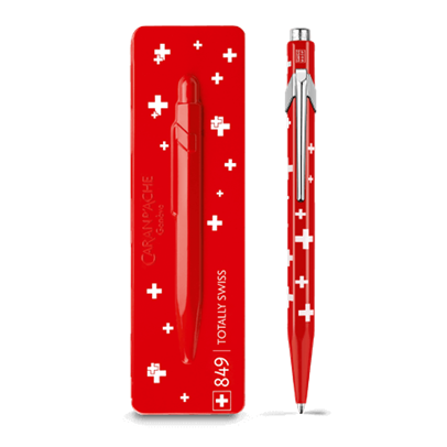 849™ TOTALLY SWISS Ballpoint Pen, with Holder | Caran d'Ache CH
