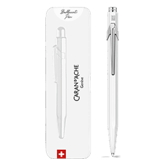 Stylo Bille 849™ POPLINE Blanc avec Étui