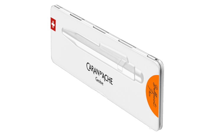 849™ ポップライン 蛍光オレンジ ボールペン、ケース付き 豊かな色彩と