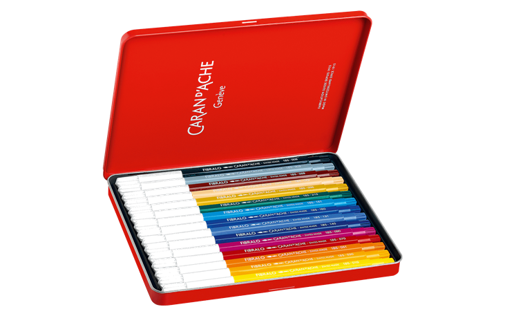 フィブラロ 水溶性フェルトペン- 15色セット フェルトペンのスムーズな