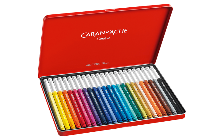 フィブラロ 水溶性フェルトペン- 24色セット フェルトペンのスムーズな