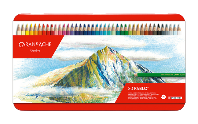 Caran d'Ache Pablo 80色セット Caran D'Ache Pablo Colored Pencils Set of 80