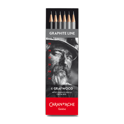 Box of 6 Hardness Degrees GRAPHITE LINE | Caran d'Ache US