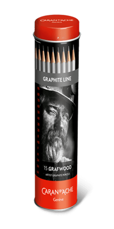 Box of 15 Hardness Degrees GRAPHITE LINE