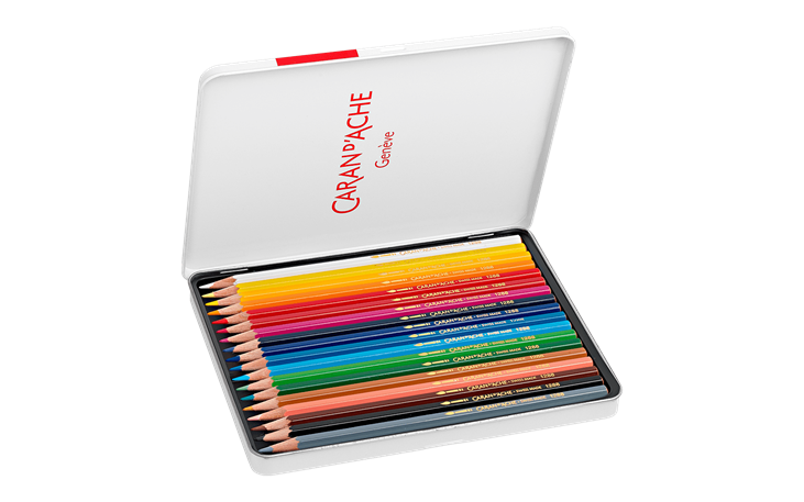 GRAN D'ACHE FANCOLOR 水彩色鉛筆 セット日本輸入正規品 ファンカラー - 色鉛筆 18色セット 新進アーティストのためのカラー