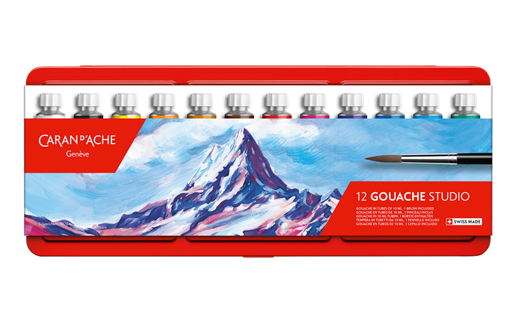 Kit Peinture Gouache Wayfadacc – 12 Tubes De 5 Ml Couleurs Vives – Pinceau Inclus – Pour Artistes Débutants, Enfants, Adultes