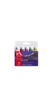 Boîte 5 Tubes de Peinture GOUACHE STUDIO 10 ml