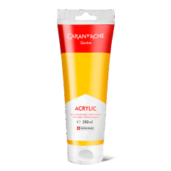 Tube 250 ml Acrylic Golden Yellow
