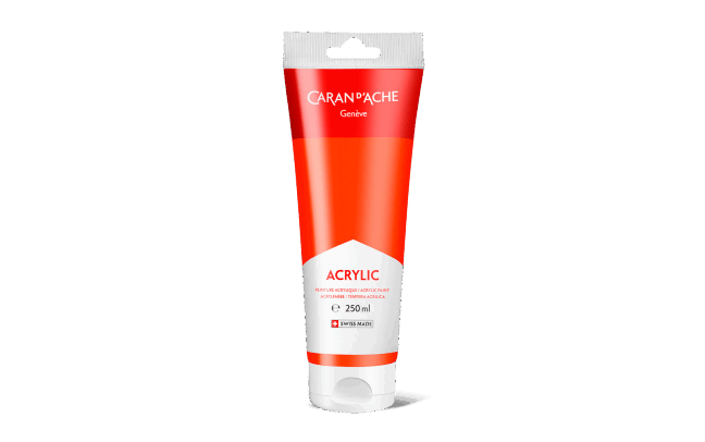 Tube 250 ml Acrylic Zinnoberrot