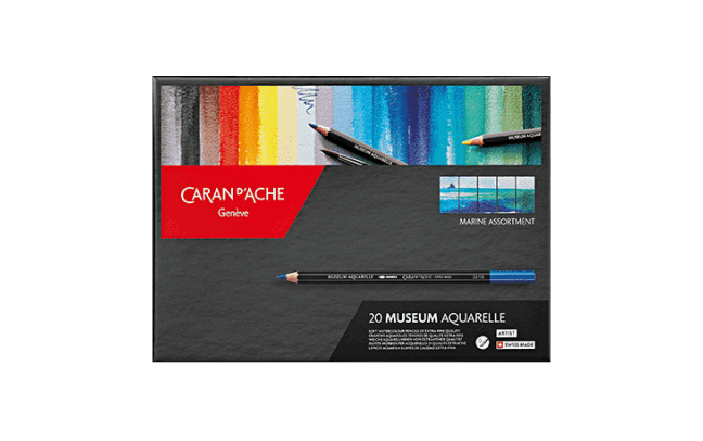 新品未開封 Caran d'Ache Museum Aquarelle 20色 e_boite-marine-20-couleurs-