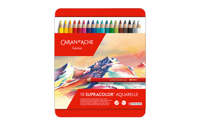 Box of 18 Colours SUPRACOLOR™ Aquarelle | Caran d'Ache NL
