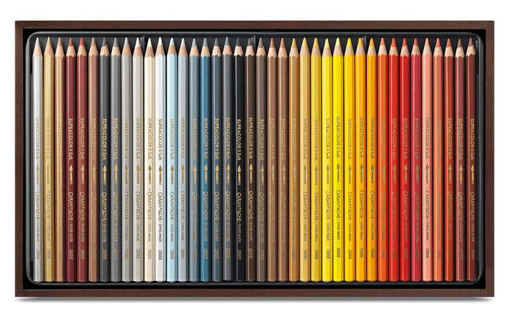 GRANDE'ACHE Supracolor Soft 80色セット Wooden Box of 80 Colours SUPRACOLOR™ Aquarelle | Caran d'Ache CH