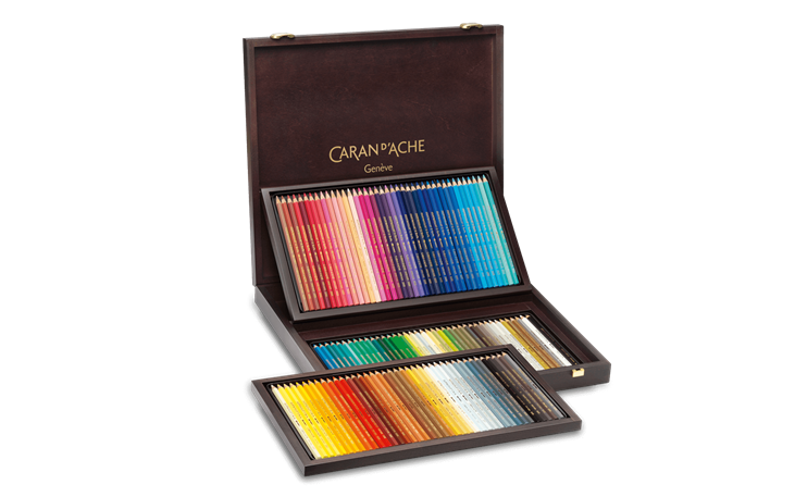 Wooden Box of 120 Colours SUPRACOLOR™ Aquarelle | Caran d'Ache CH