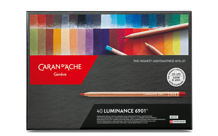 CARAN D'ACHE LUMINANCE 6901 40色セット Box of 40 Colours LUMINANCE 6901™ | Caran d'Ache BE