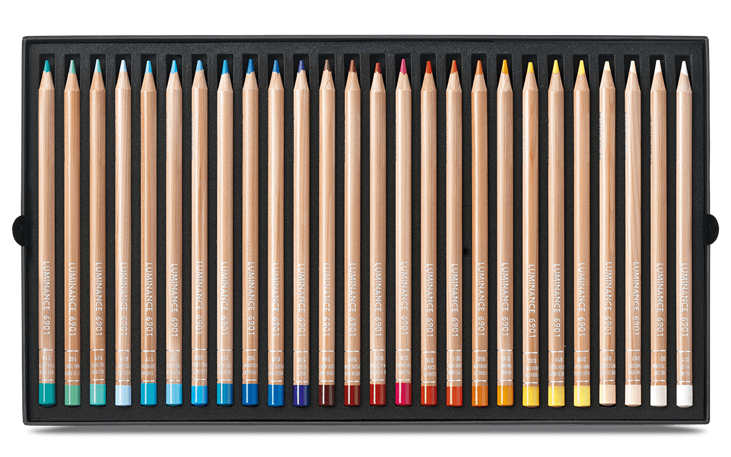 カランダッシュ ルミナンス 76色セット+フルブレンダー Box of 76 Colours LUMINANCE 6901™ + 2 Full Blender | Caran d'Ache US