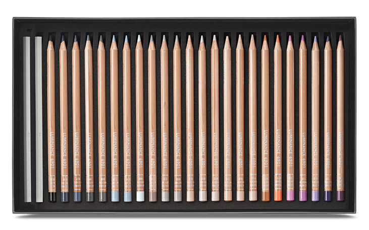 ルミナンス6901 油性色鉛筆 76色セット（フルブレンダー2本付き） プロ
