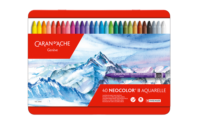 ネオカラー™II 水溶性パステル – 40色セット 創造性が無限に広がる