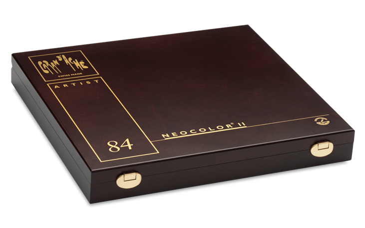 Wooden Box of 84 NEOCOLOR™ II Pastels | Caran d'Ache CH