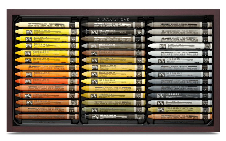 Wooden Box of 84 NEOCOLOR™ II Pastels | Caran d'Ache NL