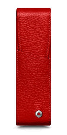 Etui für 2 Schreibgeräte LÉMAN Rot