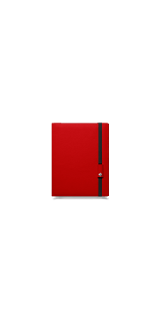 LÉMAN Red Leather Notebook A5