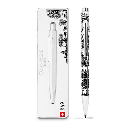 849™ PAPERCUT Ballpoint Pen, with Holder | Caran d'Ache US
