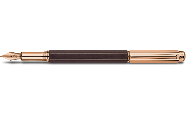 Stylo Plume VARIUS EBONY Plaqué Or Rose