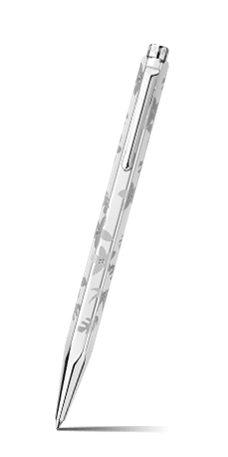 Palladium-Coated ECRIDOR FLOWERS Ballpoint Pen