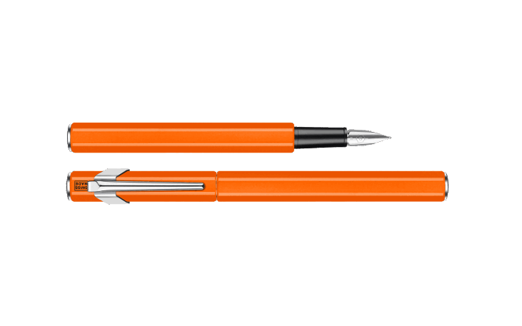 849™ 万年筆 蛍光オレンジ M | Caran d'Ache JP