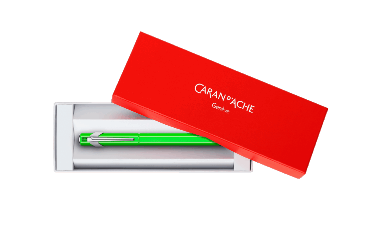 849™ 万年筆 蛍光グリーン M | Caran d'Ache JP