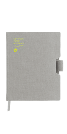 Notebook OFFICE A6 Canvas-Grey