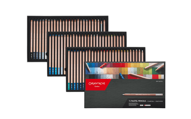 カランダッシュ　パステルペンシル　76色セット パステルペンシル 76色セット | Caran d'Ache JP