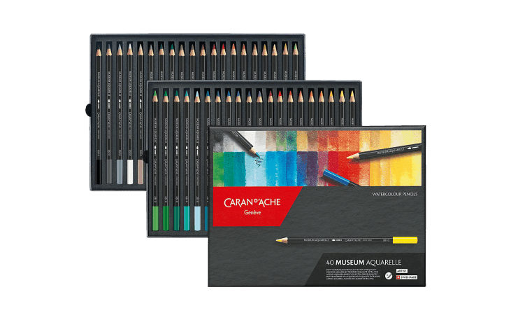 ミュージアムアクアレル 水溶性色鉛筆 40色セット | Caran d'Ache JP