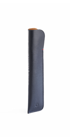 ETUI FÜR 1 STIFT AUS NACHTBLAUEM LEDER