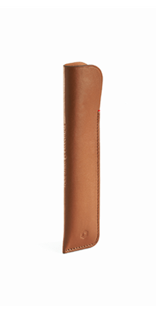 LEDERETUI FÜR 1 STIFT IM FARBTON CAMEL