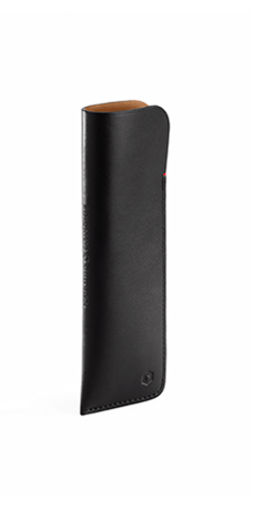 ETUI FÜR 2 STIFTE AUS SCHWARZEM LEDER